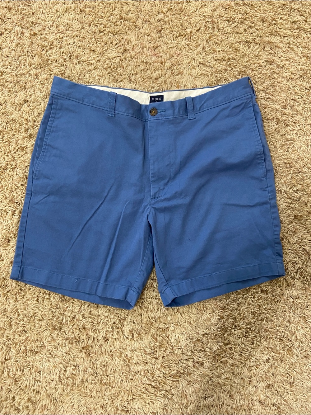 J. Crew Men’s Cotton Chino Shorts in Royal Blue